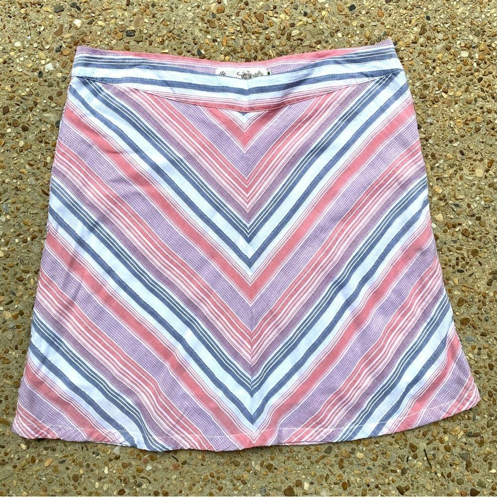 Aventura Sandpiper Coral Organic Cotton Lined Fair Trade Co Skirt Size 14